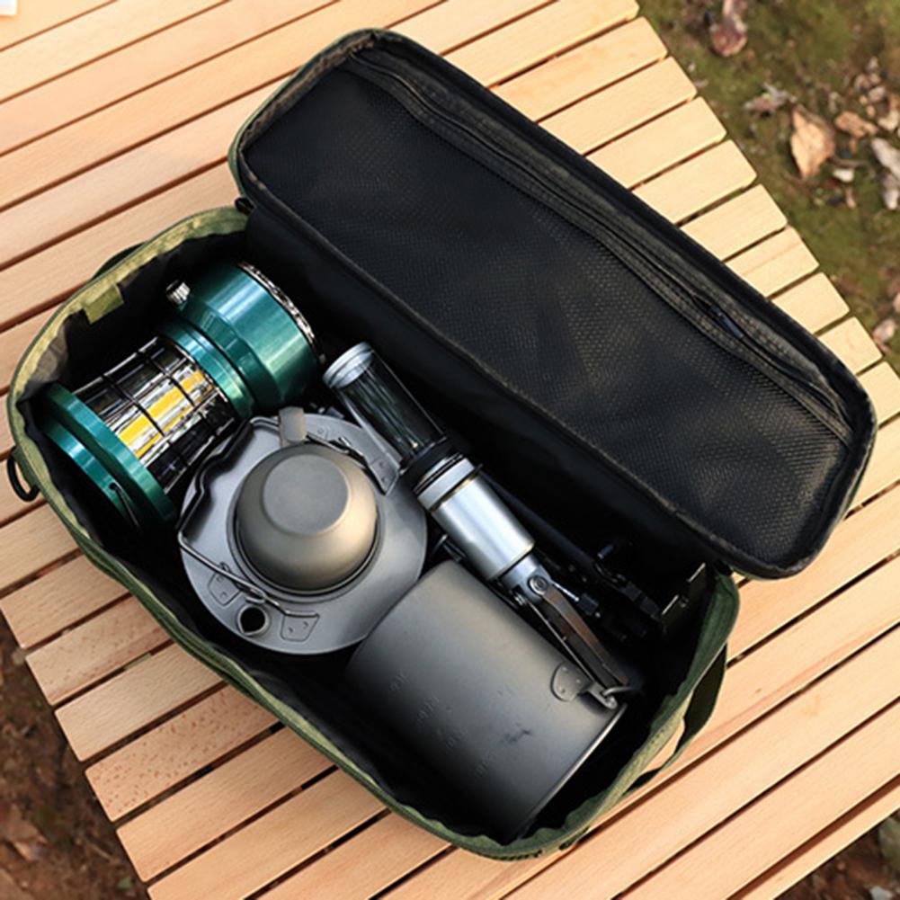Camping Cooking Organizer - حقيبة تخزين أدوات التخييم، مقاومة للتمزق،
