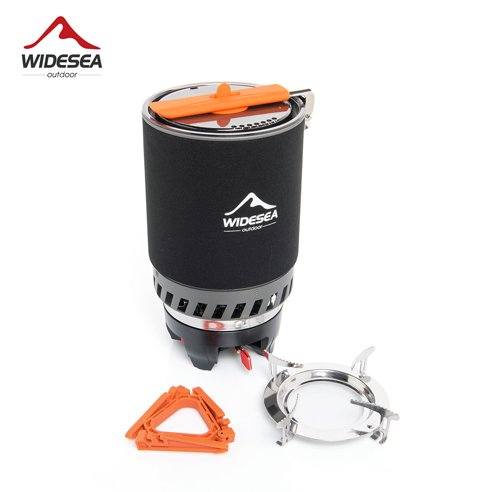 Camping Hiking Cooking - Widesea نظام الطبخ التخييم مع مبادل