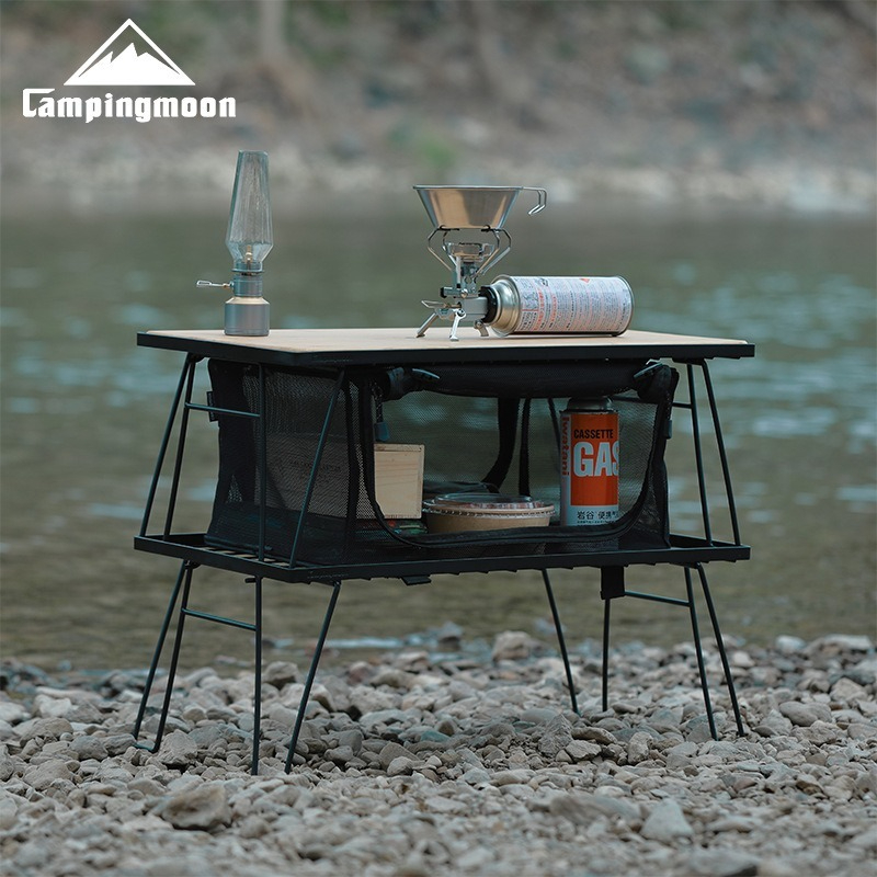 Camping Cooking Table - CAMPINGMOON T230: رف تخزين متعدد الأغراض،