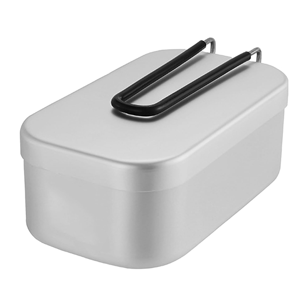 Camping Cooking Container - 800 مللي صناديق الغداء الألومنيوم في