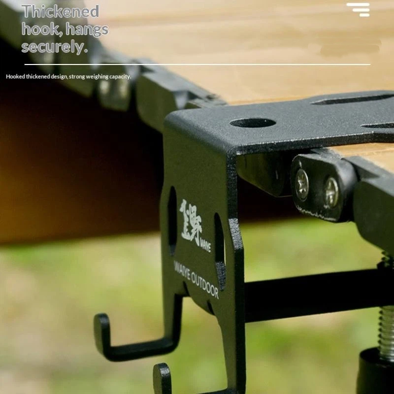 Camping Cooking Table - خطاف لعلبة الغاز، لوحة تعليق خارجية،