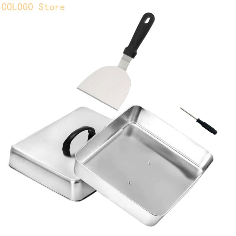 غطاء طعام مربع للطهي المسطح وا - مراجعة Camping Cooking Flat Top وسعره