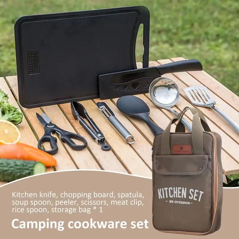طقم أدوات طهي للتخييم مكون من  - مراجعة Camping Cooking Organizer وسعره