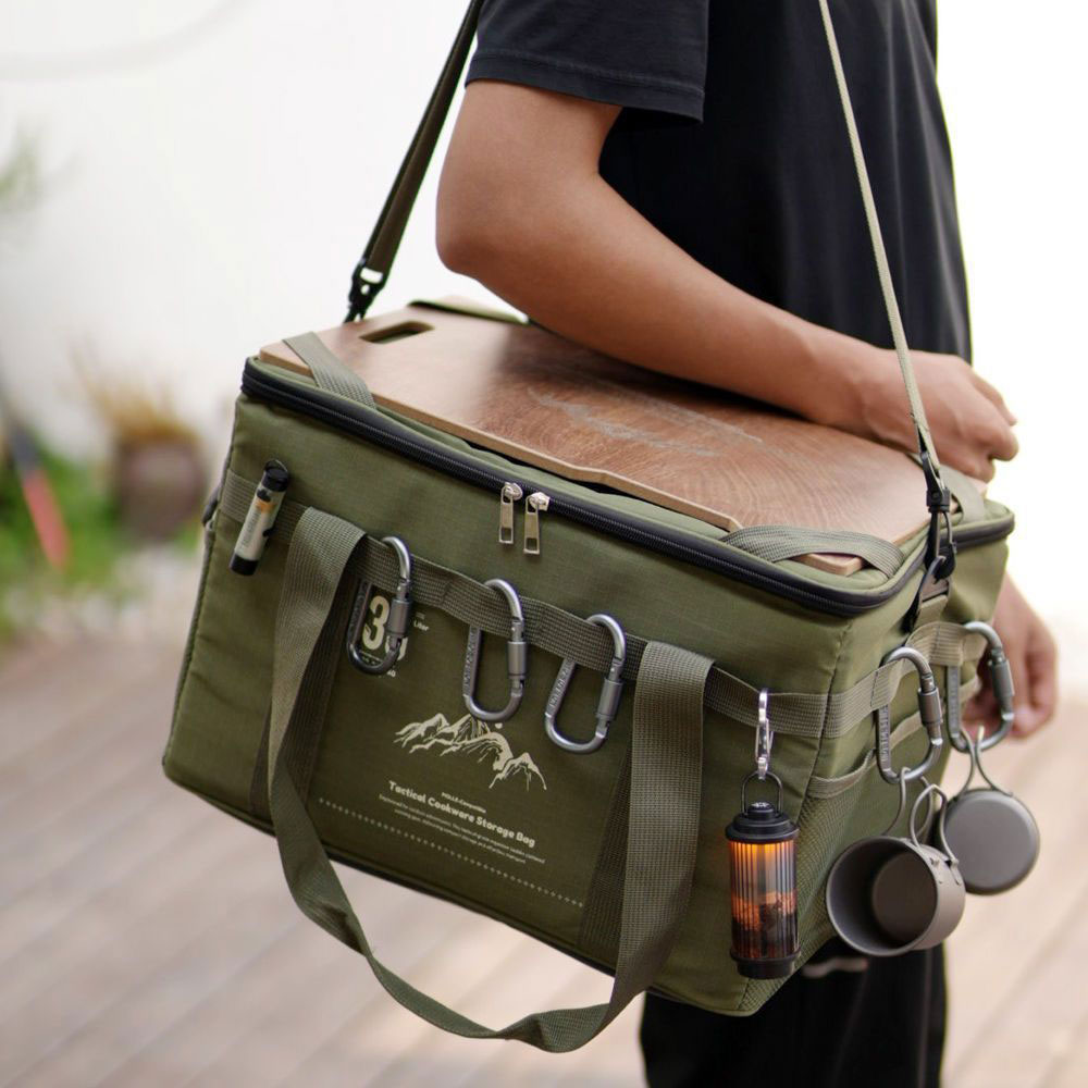 36L تكتيكات حقيبة نزهة مقاوم ل - مراجعة Camping Cooking Organizer وسعره