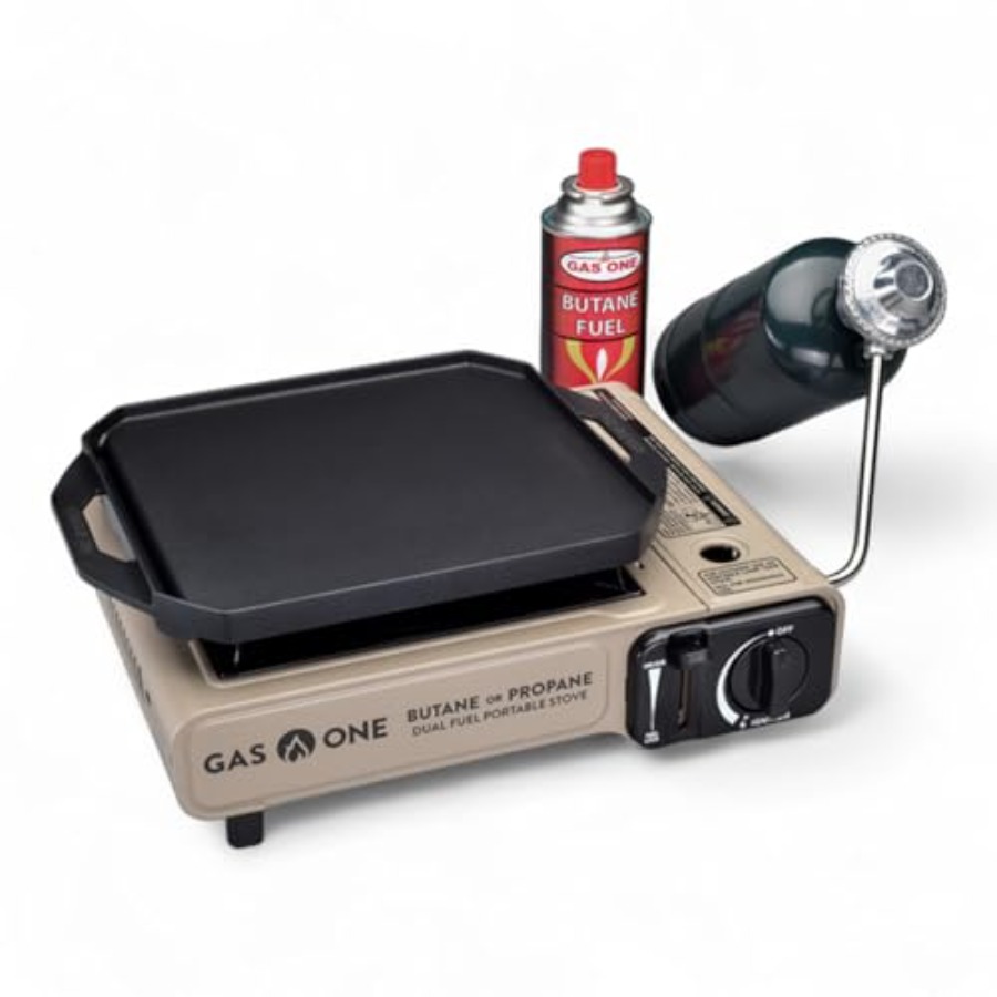 شواية غاز مسطحة من جاس ون طراز - مراجعة Camping Cooking Flat Top وسعره