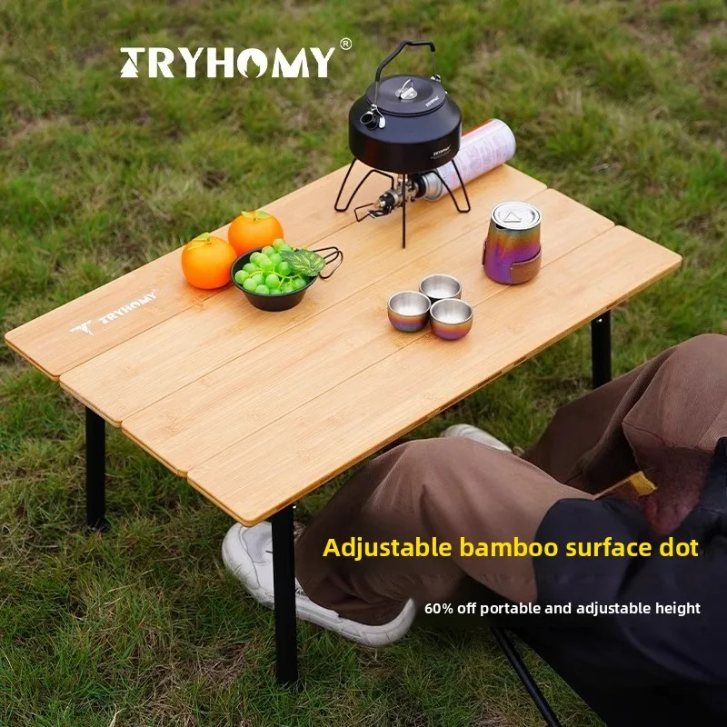طاولة تخييم خارجية محمولة من ا - مراجعة Camping Cooking Table وسعره