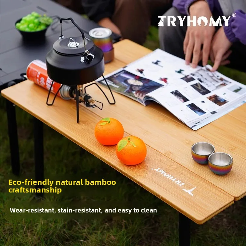 طاولة تخييم خارجية محمولة من ا - مراجعة Camping Cooking Table وسعره