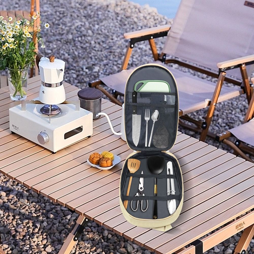 حقيبة أدوات الطهي للتخييم ذات  - مراجعة Camping Cooking Container وسعره