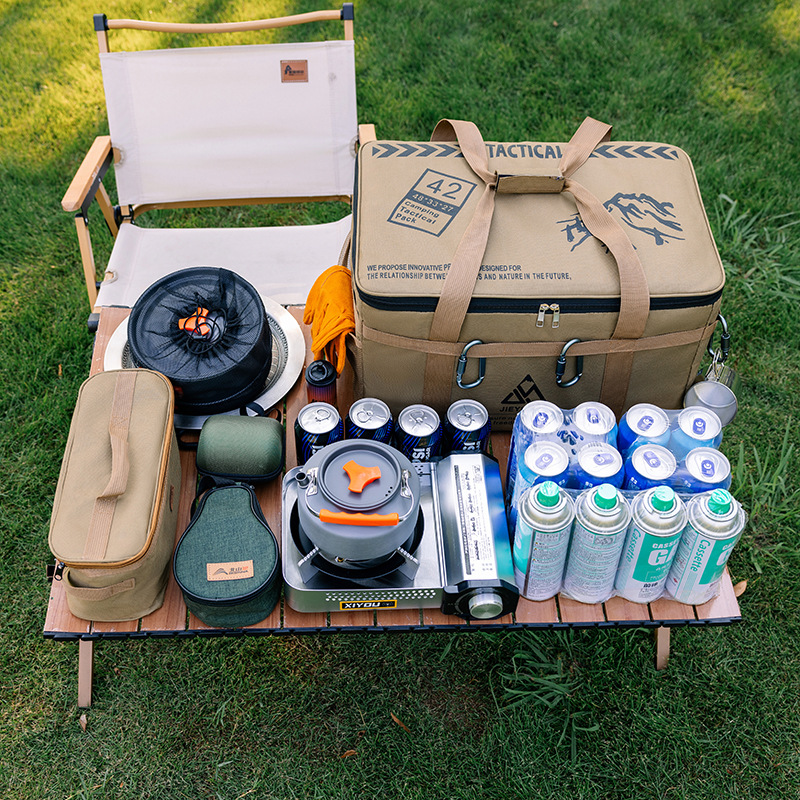 حقيبة تنظيم أدوات التخييم متين - مراجعة Camping Cooking Organizer وسعره