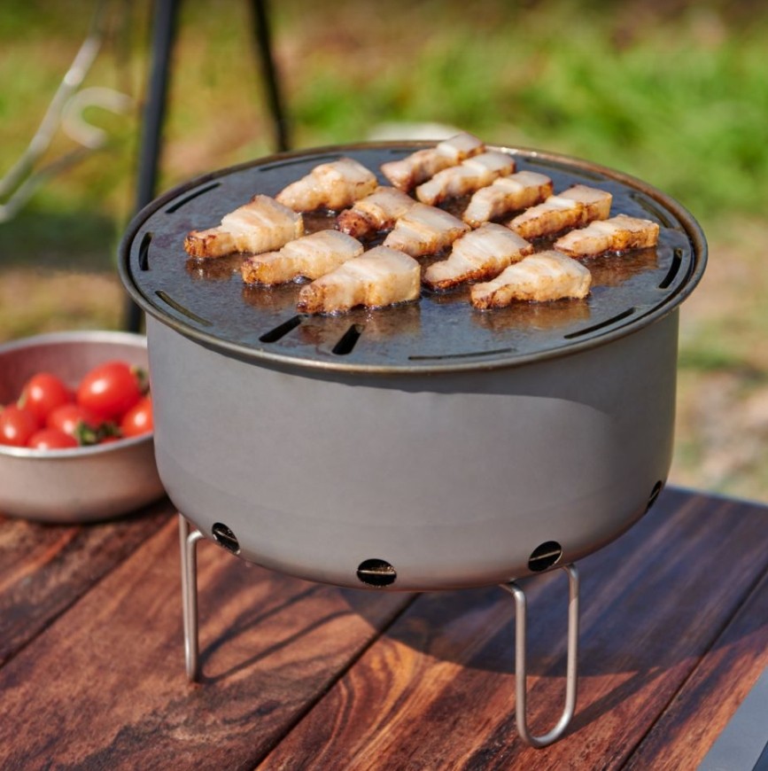 في الهواء الطلق التيتانيوم الم - مراجعة Camping Cooking Flat Top وسعره