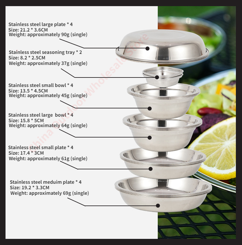 طقم أطباق طعام محمول ، أدوات م - مراجعة Camping Cooking Dining Set وسعره