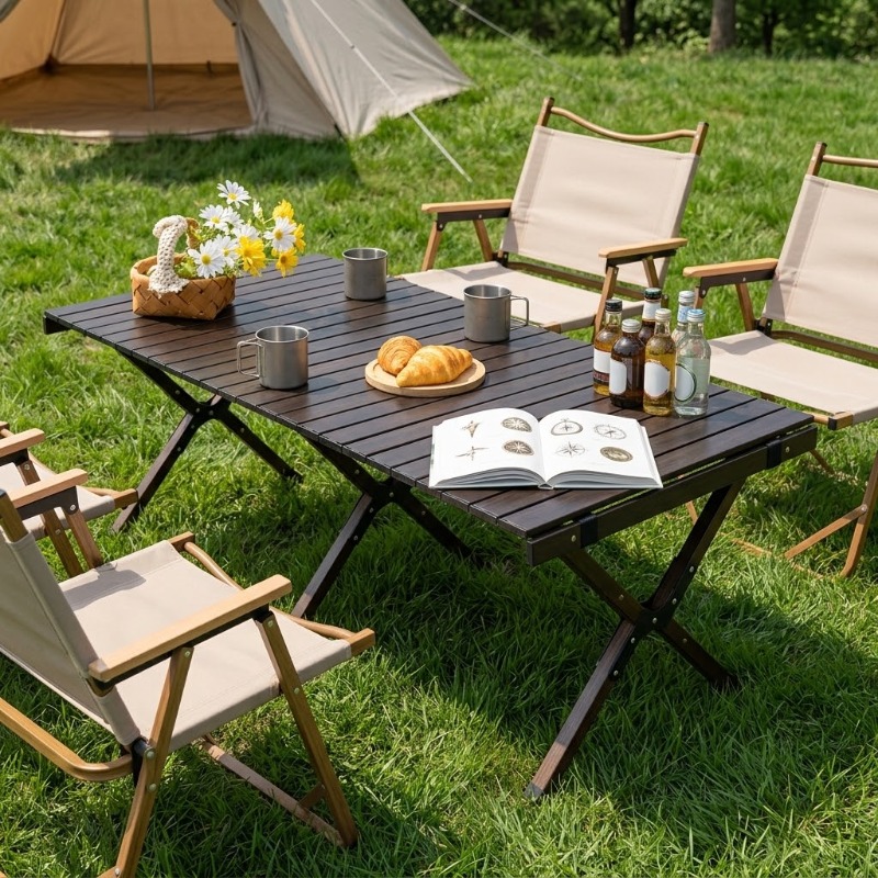 طاولة قابلة للطي محمولة للفطائ - مراجعة Camping Cooking Table وسعره